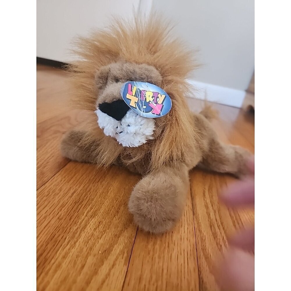 Vintage Liberty Toy Lion Plush Still Has Tag Attached